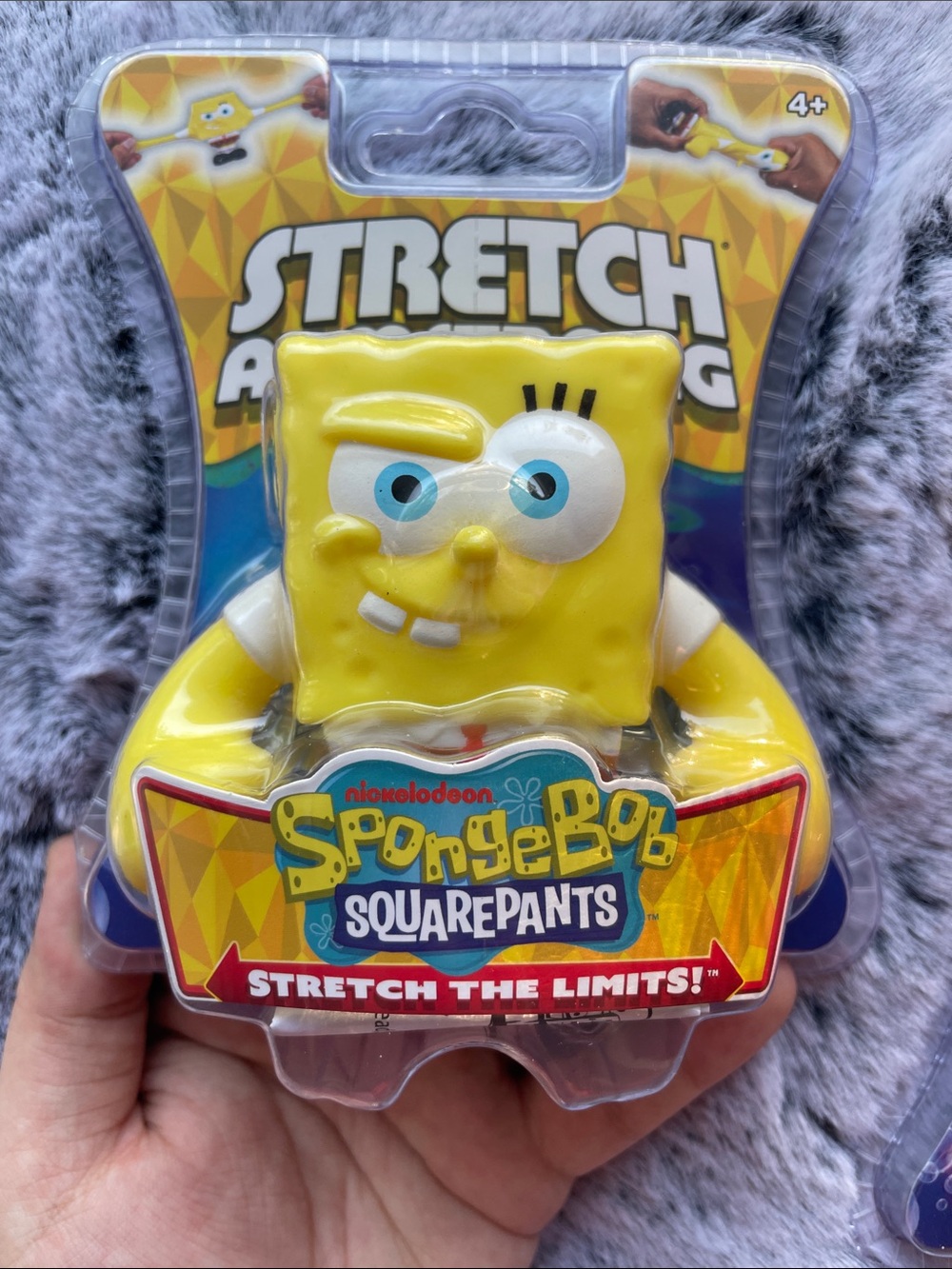 2pc LOT •STRETCH ARMSTRONG• SpongeBob SquarePants + Patrick Squish Toys >> NWT - Picture 2 of 14